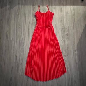 Size 2, banana republic, coral color, maxi dress